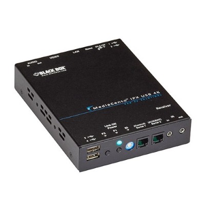 Black Box VX-HDMI-4K-RX MediaCento IPX 4K Receiver - HDMI IP USB Black Box VX-HDMI-4K-RX MediaCento IPX 4K Receiver - HDMI IP USB