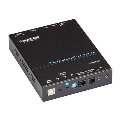Black Box VX-HDMI-4K-TX MediaCento IPX 4K Transmitter - HDMI IP USB Black Box VX-HDMI-4K-TX MediaCento IPX 4K Transmitter - HDMI IP USB