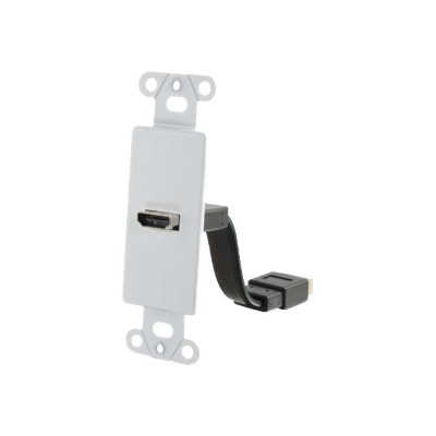 Cables To Go 39710 HDMI Pass Through Decorative Style Wall Plate - White - Mounting plate - HDMI - white Cables To Go 39710 HDMI Pass Through Decorative Style Wall Plate - White - Mounting plate - HDMI - white