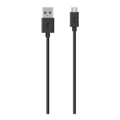 Belkin F2CU012BT3M BLK 10ft Tangle Free Micro USB ChargeSync Cable Black