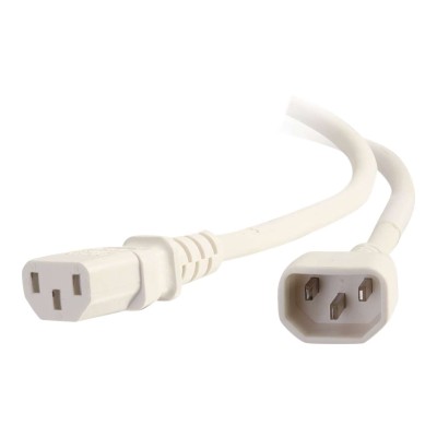 Cables To Go 17509 Power cable - IEC 60320 C14 to IEC 60320 C13 - AC 250 V - 10 A - 6 ft - white Cables To Go 17509 Power cable - IEC 60320 C14 to IEC 60320 C13 - AC 250 V - 10 A - 6 ft - white