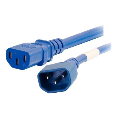 Cables To Go 17504 Power cable - IEC 60320 C14 to IEC 60320 C13 - 250 V - 10 A - 0.7 in - blue Cables To Go 17504 Power cable - IEC 60320 C14 to IEC 60320 C13 - 250 V - 10 A - 0.7 in - blue