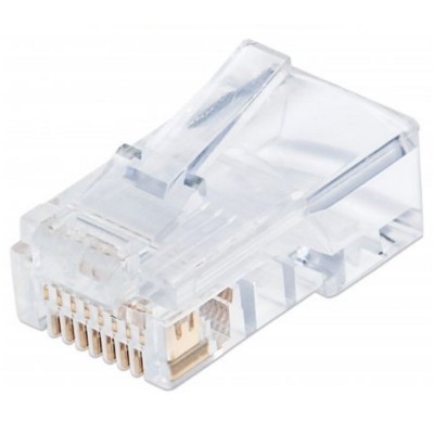 Intellinet Network Solutions 790567 CAT-5E 2-Prong Modular Plugs 100 pk Intellinet Network Solutions 790567 CAT-5E 2-Prong Modular Plugs 100 pk
