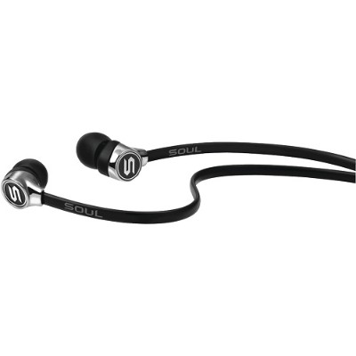 Soul by Ludacris 81970467 Mini Optimal Acoustics In-Ear Headphones with Microphone (Chrome Black) Soul by Ludacris 81970467 Mini Optimal Acoustics In-Ear Headphones with Microphone (Chrome Black)