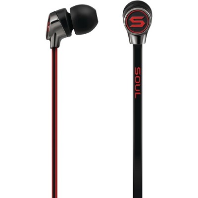Soul by Ludacris 81970465 Mini Optimal Acoustics In-Ear Headphones with Microphone (Chrome Red) Soul by Ludacris 81970465 Mini Optimal Acoustics In-Ear Headphones with Microphone (Chrome Red)