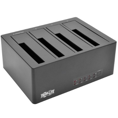 TrippLite U339-004 4-Bay USB 3.0/eSATA to SATA Docking Station with Cloning 2.5 in. to 3.5 in. SATA Hard Drives TrippLite U339-004 4-Bay USB 3.0/eSATA to SATA Docking Station with Cloning 2.5 in. to 3.5 in. SATA Hard Drives