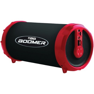 Naxa Electronics NAS-3071 RED BOOMER Portable Bluetooth Speaker - Red Naxa Electronics NAS-3071 RED BOOMER Portable Bluetooth Speaker - Red