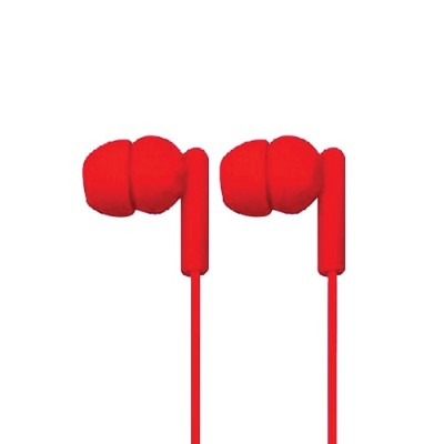 Naxa Electronics NE 938 RED SPARK Isolation Stereo In Ear Earbuds Red