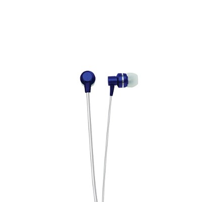 Naxa Electronics NE 940 BLUE METALLIX Isolation Stereo Earbuds Blue