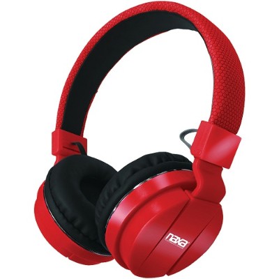 Naxa Electronics NE-942 RED Bluetooth Wireless Stereo Headphones with Microphone - Red Naxa Electronics NE-942 RED Bluetooth Wireless Stereo Headphones with Microphone - Red