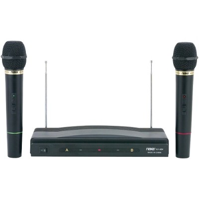 Naxa Electronics NAM-984 Professional Dual Wireless Microphone Kit Naxa Electronics NAM-984 Professional Dual Wireless Microphone Kit