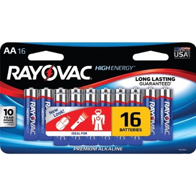 Rayovac 815 16LTJ AA Alkaline Batteries 16 pk