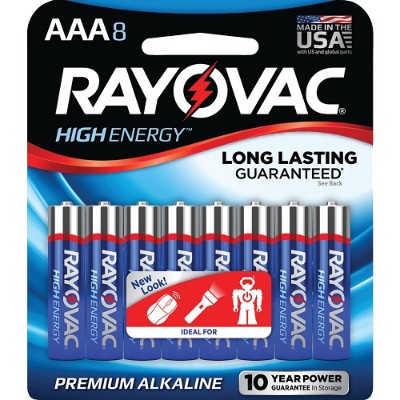 Rayovac 824-8J AAA Alkaline Batteries (8 pk) Rayovac 824-8J AAA Alkaline Batteries (8 pk)