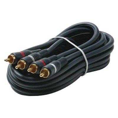 Steren Electronics 254 235BL Dual RCA Stereo Cables 75ft