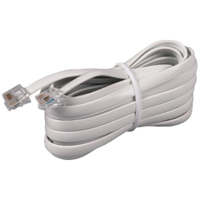 RCA TP231WHR White Phone Line Cord 15ft
