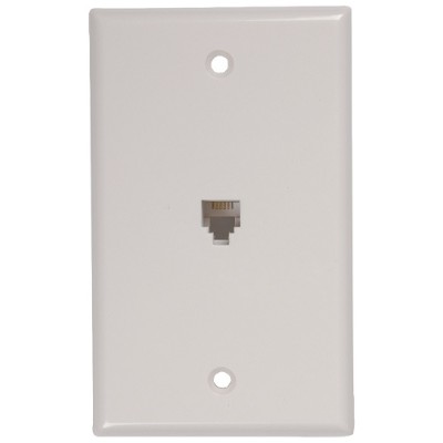 RCA TP247WHR Phone Jack Wall Plate RCA TP247WHR Phone Jack Wall Plate