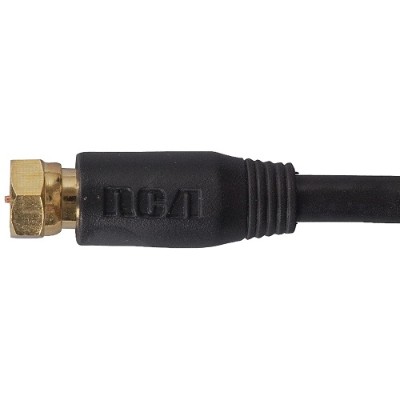 RCA VHB655R RG6 Coaxial Cable (50ft Black) RCA VHB655R RG6 Coaxial Cable (50ft Black)