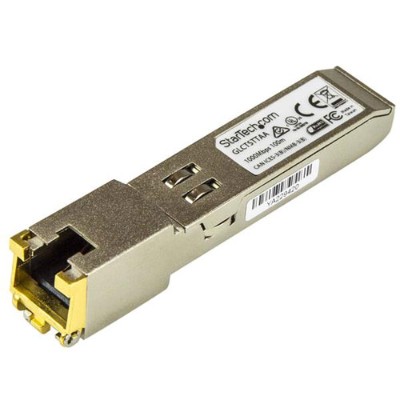 StarTech.com GLCTSTTAA Cisco GLC-T Compatible SFP - TAA Compliant Gigabit Copper RJ45 - SFP Transceiver Module - 1000Base-T - 100m/328 ft StarTech.com GLCTSTTAA Cisco GLC-T Compatible SFP - TAA Compliant Gigabit Copper RJ45 - SFP Transceiver Module - 1000Base-T - 100m/328 ft