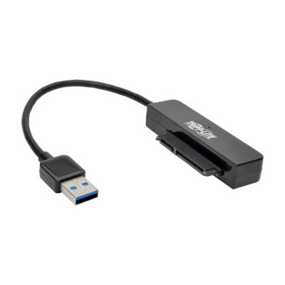 TrippLite U338-06N-SATA-B USB 3.0 SuperSpeed to SATA III Adapter Cable with UASP 2.5 in. to 3.5 in. SATA Hard Drives Black TrippLite U338-06N-SATA-B USB 3.0 SuperSpeed to SATA III Adapter Cable with UASP 2.5 in. to 3.5 in. SATA Hard Drives Black