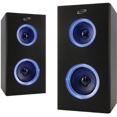 Digital Products International ISB2006B Dual Bluetooth Speakers with LEDs Digital Products International ISB2006B Dual Bluetooth Speakers with LEDs