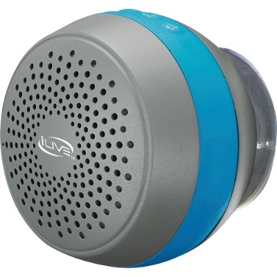 Digital Products International ISBW105BU Water-Resistant Bluetooth Shower Speaker Digital Products International ISBW105BU Water-Resistant Bluetooth Shower Speaker