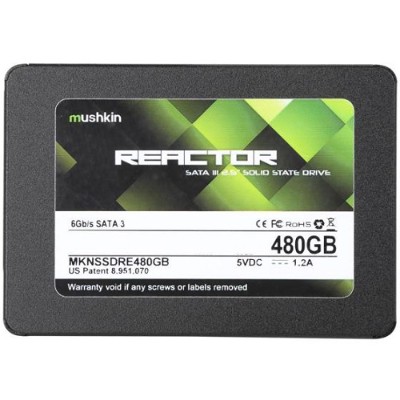 Mushkin MKNSSDRE480GB 480GB Mushkin Reactor SATA 3.0 Internal Solid State Drive Mushkin MKNSSDRE480GB 480GB Mushkin Reactor SATA 3.0 Internal Solid State Drive