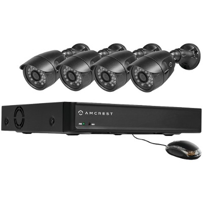 Amcrest Technologies AMDV6504-4B 4-Channel 650TVL 500GB DVR Security System with 4 Weatherproof Bullet Cameras Amcrest Technologies AMDV6504-4B 4-Channel 650TVL 500GB DVR Security System with 4 Weatherproof Bullet Cameras