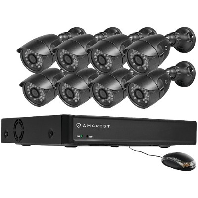 Amcrest Technologies AMDV6508-8B 8-Channel 650TVL 1TB DVR Security System with 8 Weatherproof Bullet Cameras Amcrest Technologies AMDV6508-8B 8-Channel 650TVL 1TB DVR Security System with 8 Weatherproof Bullet Cameras