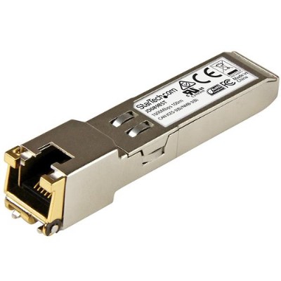 StarTech.com JD089BST Gigabit RJ45 Copper SFP Transceiver Module - HP JD089B Compatible - 100m StarTech.com JD089BST Gigabit RJ45 Copper SFP Transceiver Module - HP JD089B Compatible - 100m