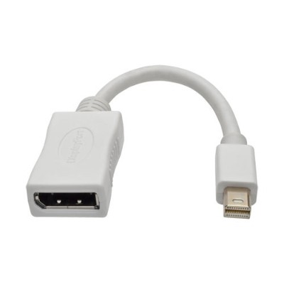 TrippLite P139-06N-DP-V2B 6in Mini DisplayPort to DisplayPort Adapter Converter 4K@60Hz 6 TrippLite P139-06N-DP-V2B 6in Mini DisplayPort to DisplayPort Adapter Converter 4K@60Hz 6