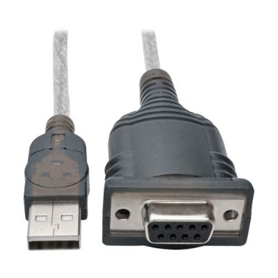 TrippLite U209-18N-NULL 18in USB to Null Modem Serial Adapter FTDI w/ COM Retention M/F TrippLite U209-18N-NULL 18in USB to Null Modem Serial Adapter FTDI w/ COM Retention M/F