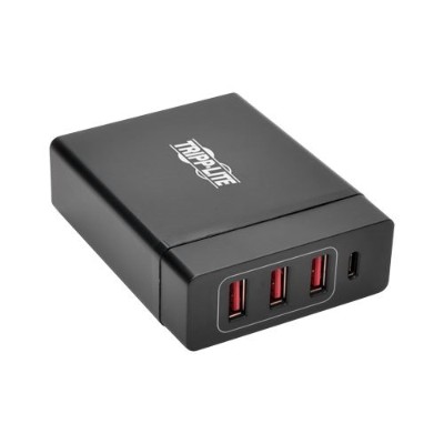 TrippLite U280-004-WS3C1 4-Port USB Charging Station Hub w/ USB-C Charging & Auto Sensing TrippLite U280-004-WS3C1 4-Port USB Charging Station Hub w/ USB-C Charging & Auto Sensing