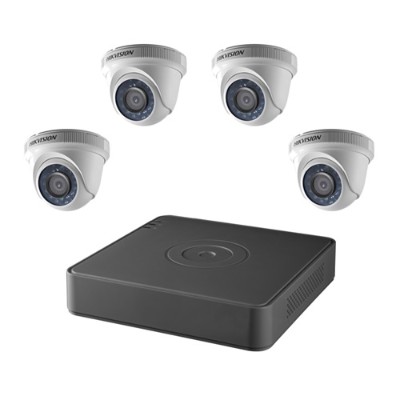HIKvision T7104Q1TA TVI Security Camera Kit 4 Channel DVR 4 x 1080p Turret Cameras HIKvision T7104Q1TA TVI Security Camera Kit 4 Channel DVR 4 x 1080p Turret Cameras