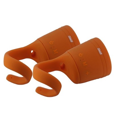 Coleman CBT10TWS-O-2P CBT10TWS Bluetooth and Waterproof True Wireless Stereo (TWS) Link Speaker - Orange 2pk Coleman CBT10TWS-O-2P CBT10TWS Bluetooth and Waterproof True Wireless Stereo (TWS) Link Speaker - Orange 2pk