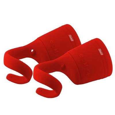 Coleman CBT10TWS-R-2P CBT10TWS Bluetooth and Waterproof True Wireless Stereo (TWS) Link Speaker - Red 2pk Coleman CBT10TWS-R-2P CBT10TWS Bluetooth and Waterproof True Wireless Stereo (TWS) Link Speaker - Red 2pk