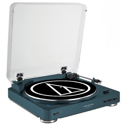 Audio - Technica AT-LP60NV-BT Fully Automatic Wireless Belt-Drive Stereo Turntable - Navy Audio - Technica AT-LP60NV-BT Fully Automatic Wireless Belt-Drive Stereo Turntable - Navy
