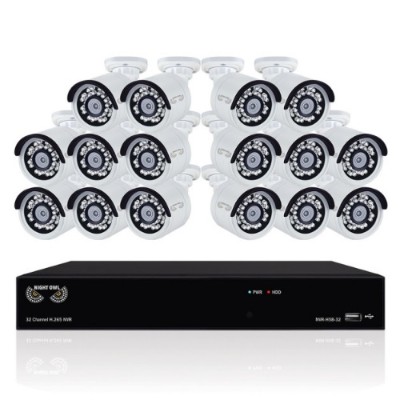Night Owl Security Products B-4MH5-32163 32 Channel H.265 Network Video Recorder with 3TB HDD and 16 x 2K (4MP) Wired IP Cameras Night Owl Security Products B-4MH5-32163 32 Channel H.265 Network Video Recorder with 3TB HDD and 16 x 2K (4MP) Wired IP Cameras
