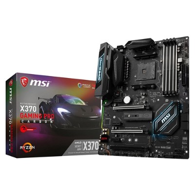 MSI X370 GAMING PRO X370 Gaming Pro Carbon - AMD Ryzen X370 - DDR4 - VR Ready - HDMI - USB 3.0 - ATX Gaming Motherboard MSI X370 GAMING PRO X370 Gaming Pro Carbon - AMD Ryzen X370 - DDR4 - VR Ready - HDMI - USB 3.0 - ATX Gaming Motherboard