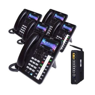 XBLUE Networks X5045 X50 System Bundle with (5) X4040 Vivid Color Display IP Phones XBLUE Networks X5045 X50 System Bundle with (5) X4040 Vivid Color Display IP Phones