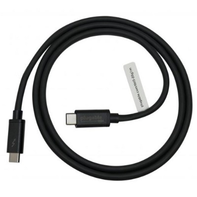 Plugable TBT3-20G1M 3.3FT Thunderbolt 3 20GBPS USB-C Cable Plugable TBT3-20G1M 3.3FT Thunderbolt 3 20GBPS USB-C Cable