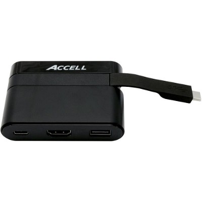 Accell U206B-001B USB-C Mini Dock - HDMI 2.0 USB-A 2.0 and USB-C Charging Port Accell U206B-001B USB-C Mini Dock - HDMI 2.0 USB-A 2.0 and USB-C Charging Port