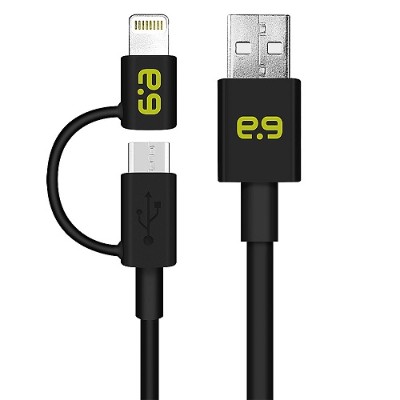 PureGear 99966VRP 4ft Charge & Sync 2-in-1 Micro USB Cable with Lightning Adapter PureGear 99966VRP 4ft Charge & Sync 2-in-1 Micro USB Cable with Lightning Adapter