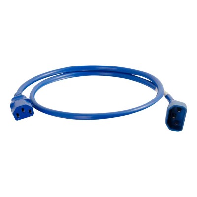 Cables To Go 17480 2FT C14 TO C13 18/3 SJT BLUE Cables To Go 17480 2FT C14 TO C13 18/3 SJT BLUE