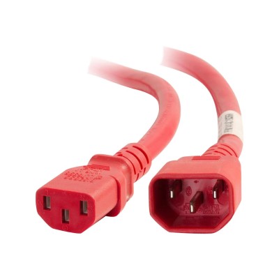 Cables To Go 17487 3FT C14 TO C13 18/3 SJT RED Cables To Go 17487 3FT C14 TO C13 18/3 SJT RED