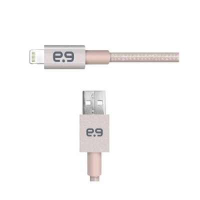 PureGear 61039PG 4 ft. Braided Metallic Charge-Sync Cable for Lightning USB devices - Gold PureGear 61039PG 4 ft. Braided Metallic Charge-Sync Cable for Lightning USB devices - Gold