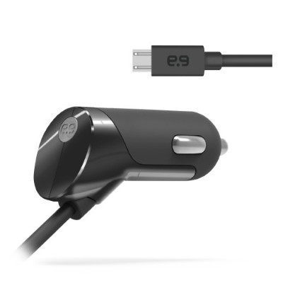 PureGear 61374PG Corded Car Charger for Micro USB Devices 12W - Black PureGear 61374PG Corded Car Charger for Micro USB Devices 12W - Black