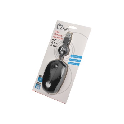 SIIG JK-US0A12-S1 JK-US0A12-S1 - Mouse - optical - 3 buttons - wired - USB - black SIIG JK-US0A12-S1 JK-US0A12-S1 - Mouse - optical - 3 buttons - wired - USB - black