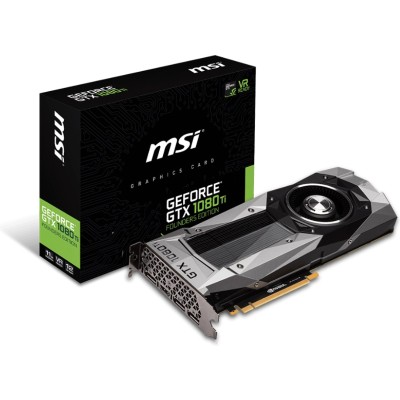 MSI G1080TFE NVIDIA GeForce GTX 1080 Ti Founders Edition 11GB GDDRX PCIe MSI G1080TFE NVIDIA GeForce GTX 1080 Ti Founders Edition 11GB GDDRX PCIe