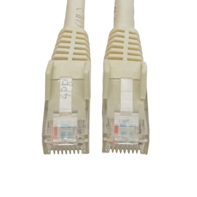 TrippLite N201-006-WH 6ft Cat6 RJ45 M/M Gigabit Snagless Molded UTP Patch Cable - White TrippLite N201-006-WH 6ft Cat6 RJ45 M/M Gigabit Snagless Molded UTP Patch Cable - White