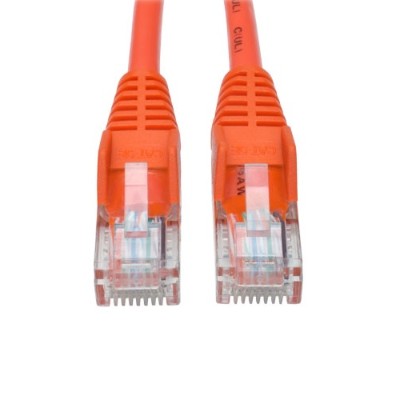 TrippLite N001-005-OR 5ft Cat5e RJ45 M/M 350MHz Snagless Molded UTP Patch Cable - Orange TrippLite N001-005-OR 5ft Cat5e RJ45 M/M 350MHz Snagless Molded UTP Patch Cable - Orange